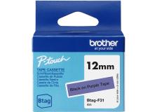 Nastro Brother Btag F31 (BTAGF31) nero-viola - B03342