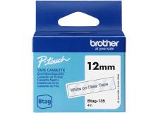 Nastro Brother Btag 135 (BTAG135) bianco-trasparente - B03372