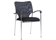Cleveland Sedia attesa cromata con tessuto tecnico traspirante Condizionamento: 5 pc - W1008G-K - D01495
