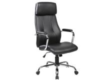 New York Poltrona presidenziale con braccioli PU nero - E9349HK - D01538