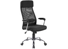 Houston Poltrona direzionale con braccioli nero - E8206HK - D01545