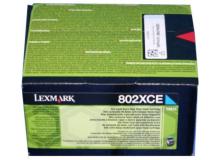 Toner Lexmark 802XCE (80C2XCE) ciano - D02300