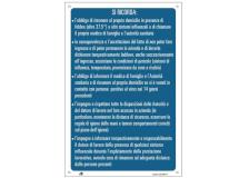 Cartello alluminio 33,3x47cm "SI RICORDA CHE.." - D02440
