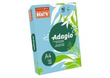 Carta colorata A4 INTERNATIONAL PAPER Rey Adagio blu tenue 48 risma 500 fogli ADAGI080X623 - D02473