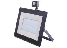 Faro proiettore LED a sensore slim a largo fascio luminoso 100w 4000k pressofusione - 100501KXB - D02570