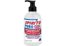 Gel Igienizzante mani con dosatore Spirito Puro alcool 70% 500ml - D07083