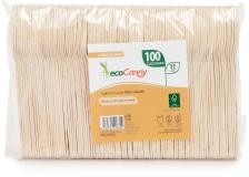 Eco cucchiaini per dolce/thè bio-compostabile posate 11 cm in legno di betulla - D07201