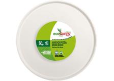 Eco vassoi pizza bio-compostabile linea party - vassoio pizza 31 cm canna da zucchero - D07302