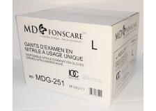 Guanti monouso in nitrile senza polvere taglia L in box da 10 scatole - D08398