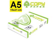 Carta A5  risma singola PaperLine di Qualità superiore (A) IK Copy Green 80g/mq 500 fogli - D08617