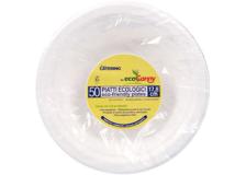 Eco piatti bio-compostabile linea everyday - piatto fondo 17,8 cm capacità 450 cc canna da zucchero - O00124