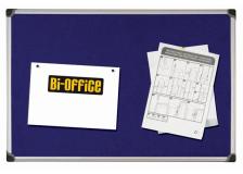 Pannello in tessuto 90x120cm blu felt board bi-office - O00858