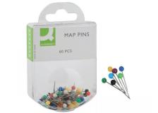 Spilli cartografici Q-Connect 15 mm colori assortiti Scatola da 60 pezzi - KF02030 - P00593