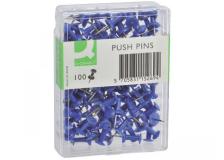 Spilli per bacheca Q-Connect blu  Scatola da 100 pezzi - KF15269 - P00595