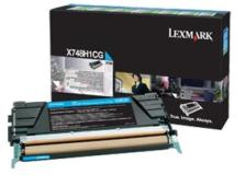 Toner Lexmark X748 (X748H1CG) ciano - U00416