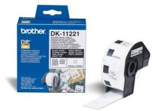 Etichette Brother DK11221 nero-bianco - U00836