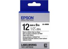 Nastro Epson LK-4WBW (C53S654016) nero-bianco - U01015