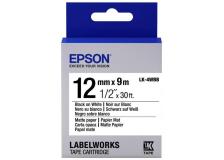 Nastro Epson LK-4WBB (C53S654023) bianco-nero - U01018