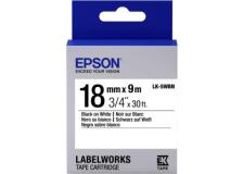 Nastro Epson LK-5WBN 18/9 (C53S655006) nero-bianco - U01025