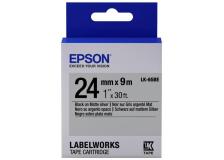 Nastro Epson LK-6SBE (C53S656009) argento-nero - U01033