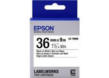 Nastro Epson LK-7WBN 36/9 (C53S657006) bianco-nero - U01036