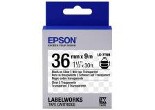 Nastro Epson LK-7TBN (C53S657007) nero su trasparente - U01037