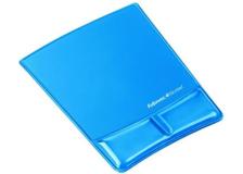 FELLOWES Tappetino mouse con poggiapolsi Memory, Blu - Tappetini