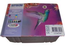 Cartuccia Epson T080/blister RS+AM+RF (C13T08074021) 6 colori - Y09545