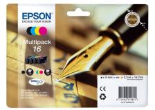 Cartuccia Epson 16/blister RS+AM+RF (C13T16264020) nero-ciano-magenta-giallo - Y09569