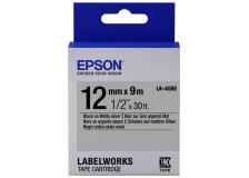 Nastro Epson LK-4SBE (C53S654017) argento-nero - Y09775