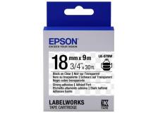 Nastro Epson LK-5TBW (C53S655011) nero su trasparente - Y09782