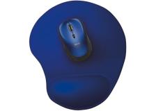Tappetino mouse ergonomico con poggiapolso grigio 245x206 mm - KM Soltec Srl