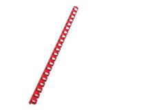 Scatola 100 dorsi spirale 14mm rosso 21 anelli - Z00306