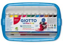 Box 12 tubetti tempera 12ml giotto tubo 4 assortito - Z00434