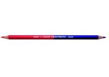 Scatola 12 matite bicolore sottile rosso-blu h3433 kohinoor - Z00528