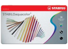 Astuccio metallo 36 pastelli stabilo aquacolor 1636 - Z01009