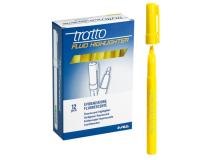 Scatola 12 evidenziatori highlighter giallo tratto fluo - Z01272