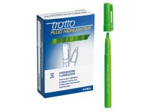 Scatola 12 evidenziatori highlighter verde tratto fluo - Z01273