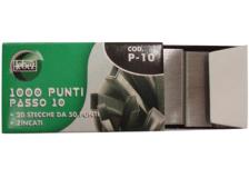 20 scatole da 1000 punti zincati p-10 passo 10 - Z01291