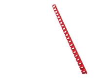Scatola 100 dorsi spirale 16mm rosso 21 anelli - Z01328