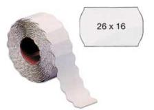 Rotolo 1000 etichette 26x16mm bianche rimovibili a onda markin - Z01415