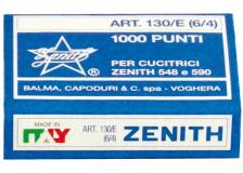 Scatola 1000 punti zenith 130/e s100 (6/4) in acciaio naturale conf. 100 scatole - Z01528
