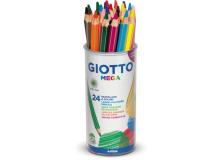 Barattolo 24 pastelli giotto mega - Z01614