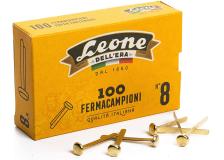 Scatola 100 fermacampioni n.8 38mm ottonati astra - Z01642