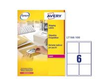 Etichetta adesiva l7166 bianca 100fg A4 99,1x93,1mm (6et/fg) avery - Z01722