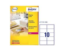Etichetta adesiva l7173 bianca 100fg A4 99,1x57mm (10et/fg) avery - Z01726