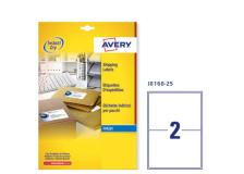 Etichetta adesiva j8168 bianca 25fg A4 199,6x143,5mm (2et/fg) inkjet avery - Z01735