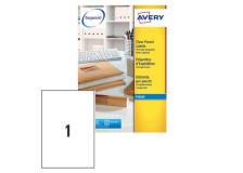 Poliestere adesivo j8567 trasparente 25fg A4 210x297mm (1et/fg) inkjet avery - Z01744