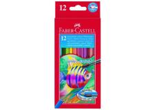 Astuccio 12 pastelli colorati acquerellabili red range faber castell - Z01995