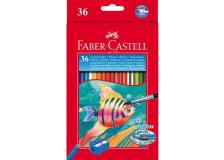 Astuccio 36 pastelli colorati acquerellabili red range faber castell - Z01997